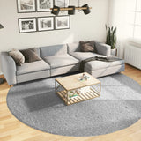 VidaXL tapis pamplona shaggy poils longs moderne ø 280 cm gris