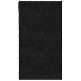 Vidaxx tapis pamplona shaggy poils longs moderne 60x110 cm noir