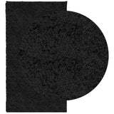 Vidaxx tapis pamplona shaggy poils longs moderne 60x110 cm noir