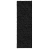VidaXL tapis pamplona shaggy poils longs moderne 80x250 cm noir