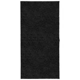 VidaXL tapis pamplona shaggy poils longs moderne 100x200 cm noir