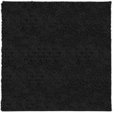 Vidaxl tapis Pampelona Shaggy hautement moderne 120x120 cm noir