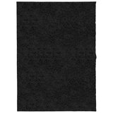 VidaXL tapis pamplona shaggy poils longs moderne 140x200 cm noir
