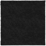 VidaXL tapis pamplona shaggy poils longs moderne 160x160 cm noir