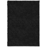 VidaXL tapis pamplona shaggy poils longs moderne 160x230 cm noir