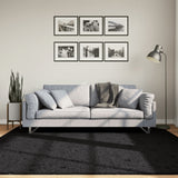 Vidaxl Rug Pamplona Shaggy altamente moderna 200x200 cm Negro