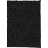 VidaXL tapis pamplona shaggy poils longs moderne 200x280 cm noir