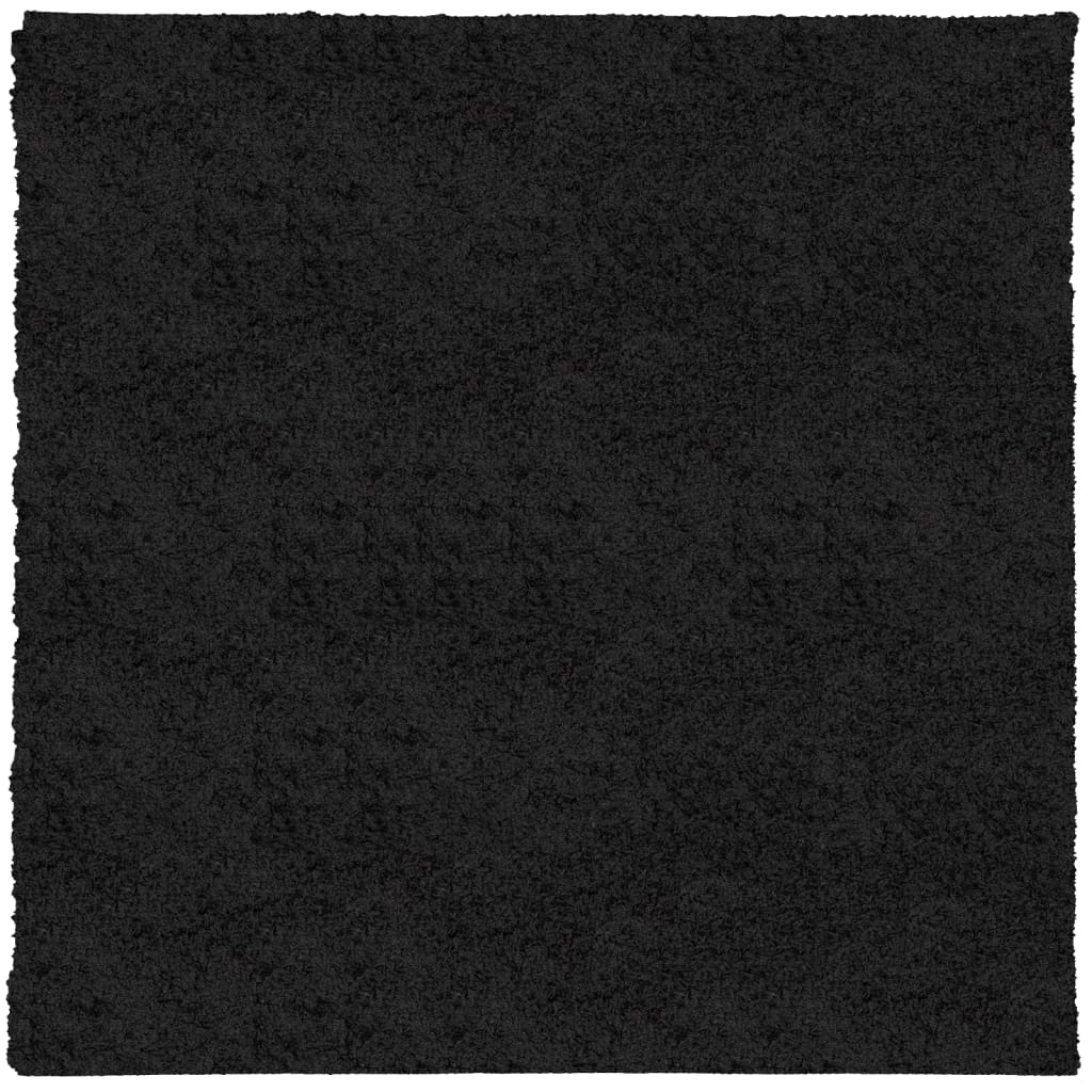 VidaXL tapis pamplona shaggy poils longs moderne 240x240 cm noir