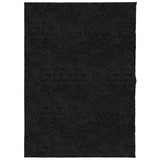 VidaXL tapis pamplona shaggy poils longs moderne 240x340 cm noir