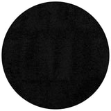 Vidaxx tapis pamplona shaggy poils longs moderne ø 120 cm noir