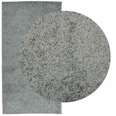 VidaXL tapis pamplona shaggy poils longs moderne 80x150 cm vert