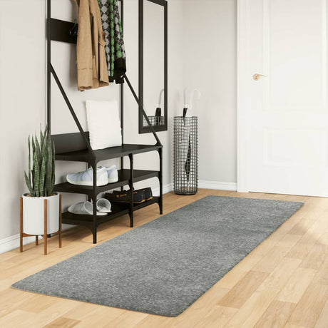 VidaXL tapis pamplona shaggy poils longs moderne 80x250 cm vert