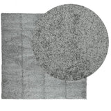 VidaXL tapis pamplona shaggy poils longs moderne 120x120 cm vert