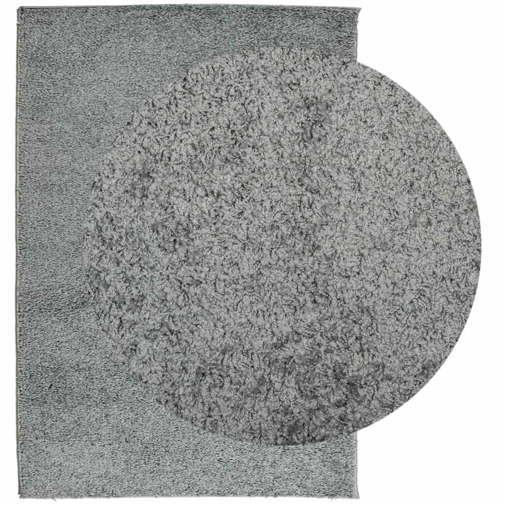 VidaXL tapis pamplona shaggy poils longs moderne 120x170 cm vert