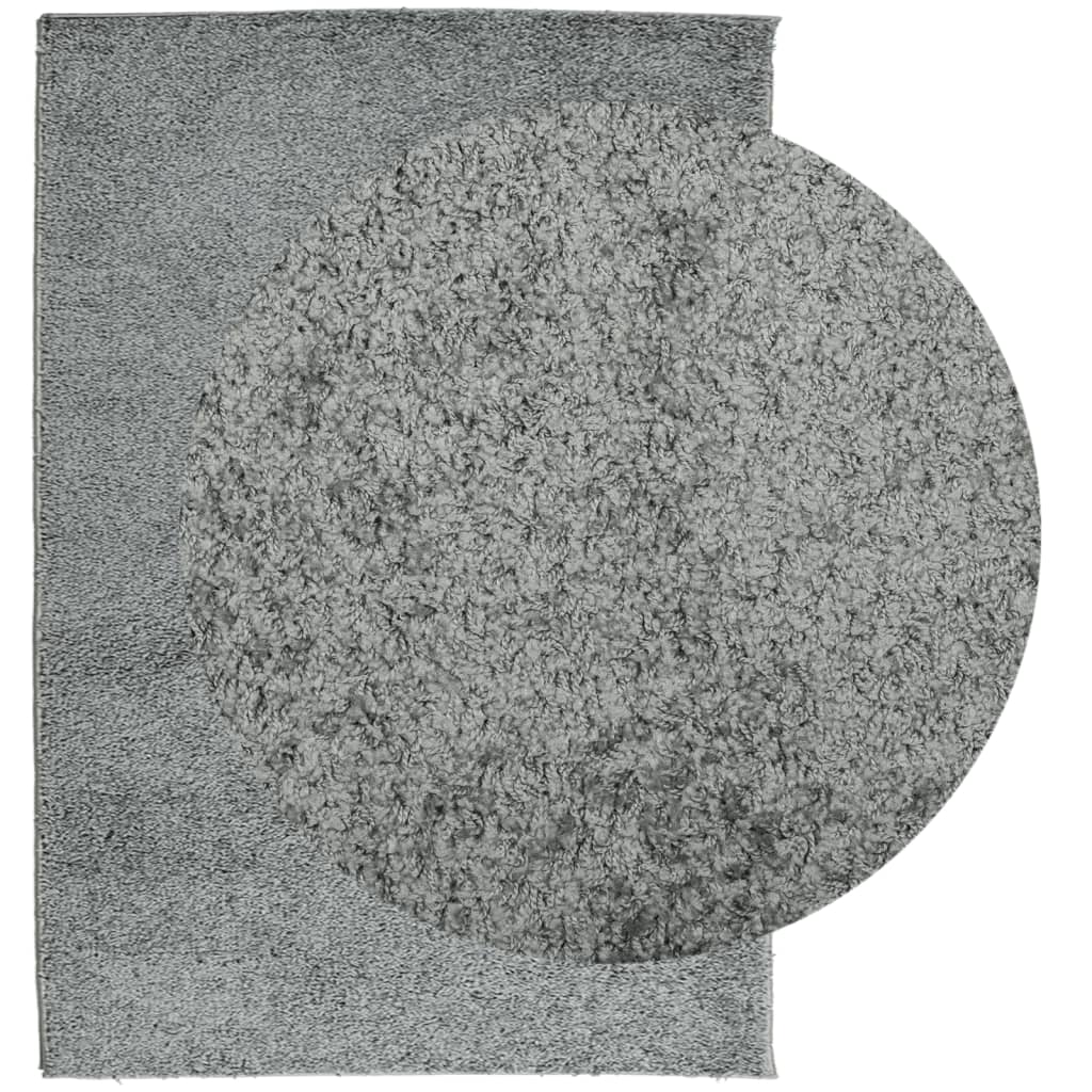 VidaXL tapis pamplona shaggy poils longs moderne 140x200 cm vert