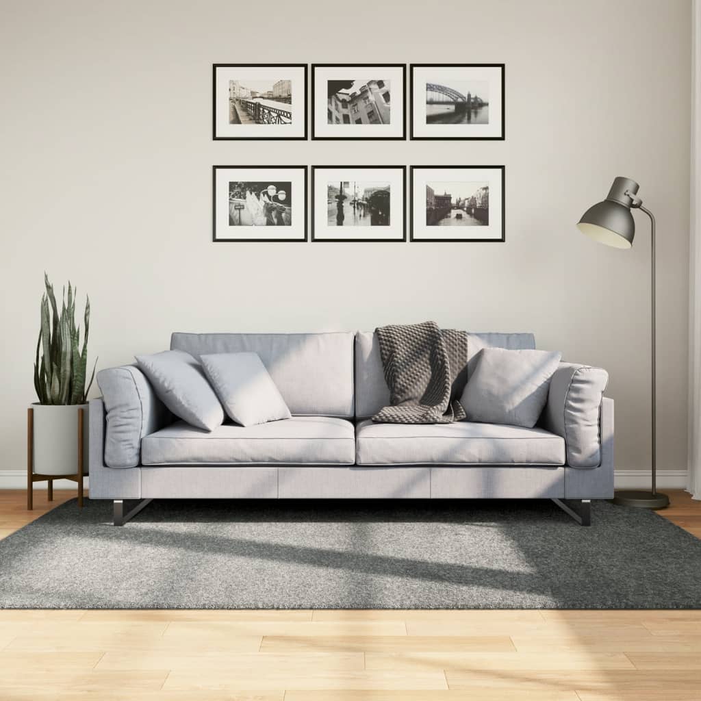 Vidaxl Teppich Pamplona Shaggy hochmoderne 140x200 cm Grün