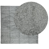 VidaXL tapis pamplona shaggy poils longs moderne 160x160 cm vert