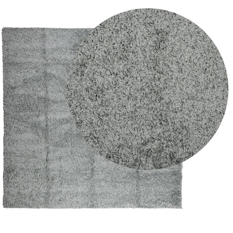 VidaXL tapis pamplona shaggy poils longs moderne 160x160 cm vert