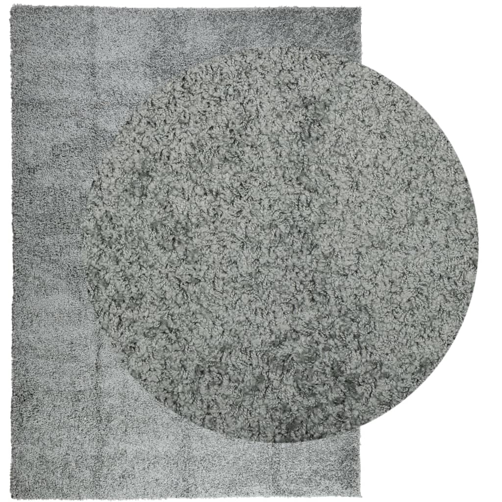 VidaXL tapis pamplona shaggy poils longs moderne 200x280 cm vert