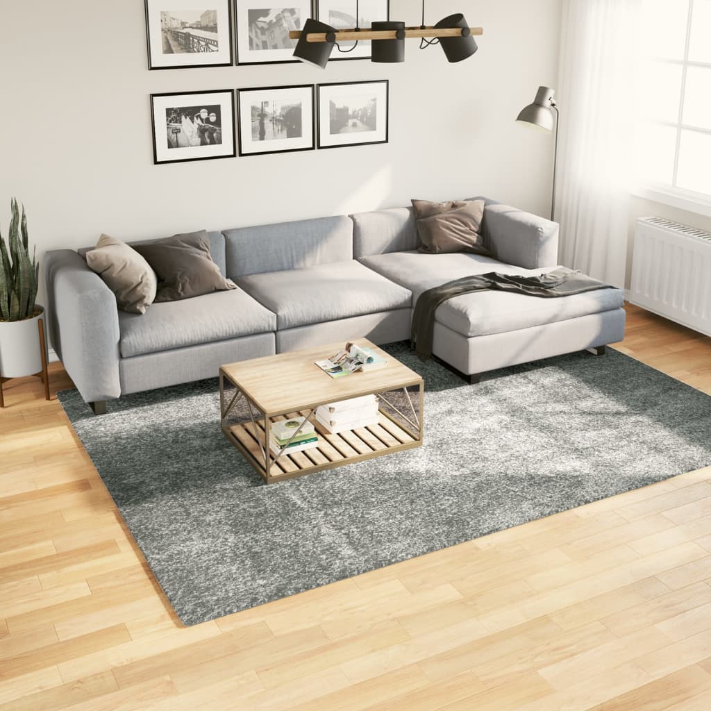 VidaXL tapis pamplona shaggy poils longs moderne 200x280 cm vert