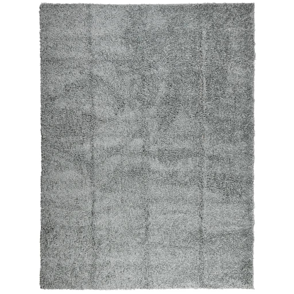VidaXL tapis pamplona shaggy poils longs moderne 300x400 cm vert