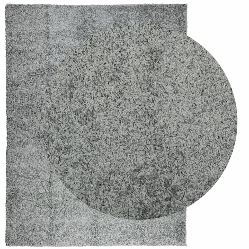 VidaXL tapis pamplona shaggy poils longs moderne 300x400 cm vert