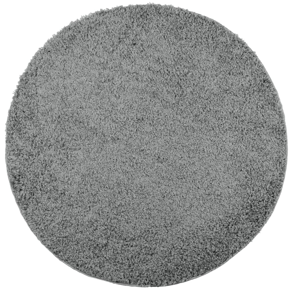 VidaXL tapis pamplona shaggy poils longs moderne ø 100 cm vert