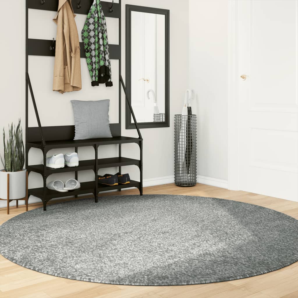 Vidaxl Rug Pamplona Shaggy meget poler moderne Ø 200 cm grøn