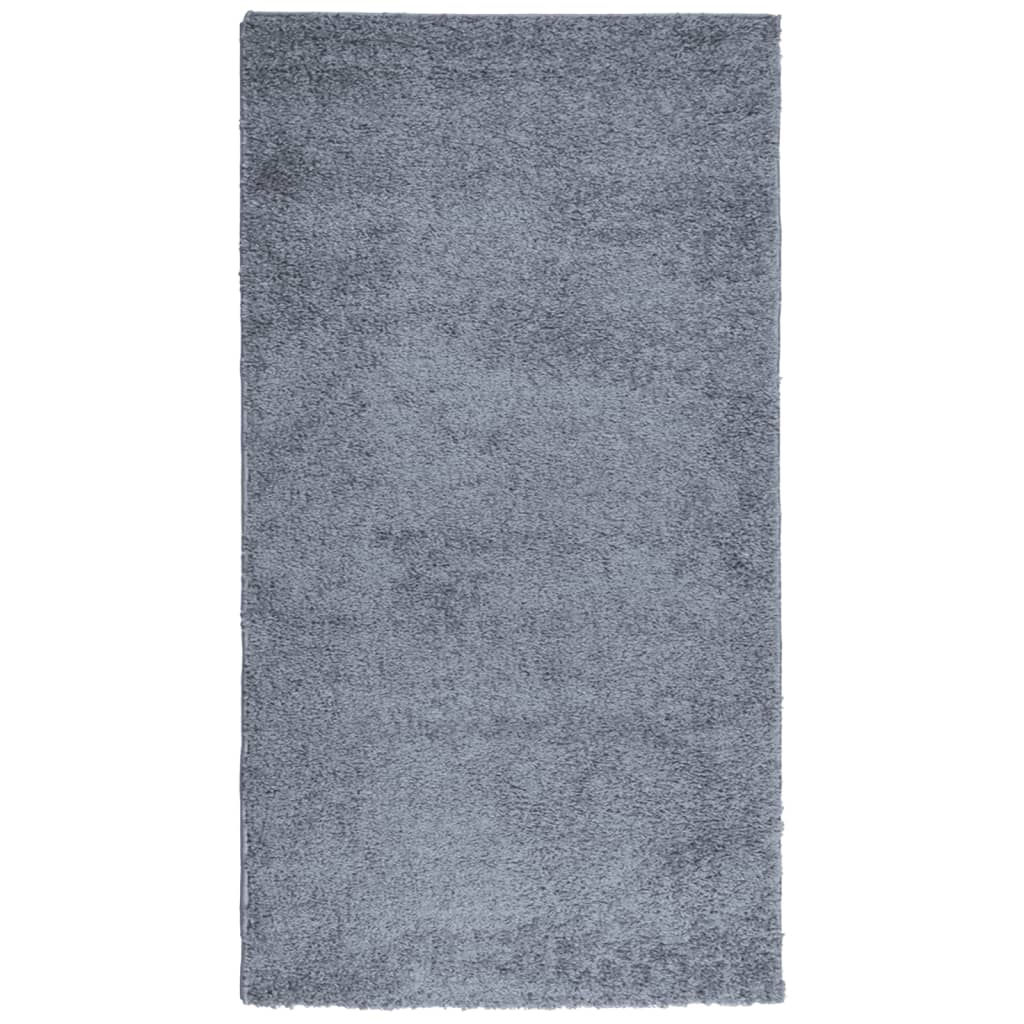 VidaXL tapis pamplona shaggy poils longs moderne 60x110 cm bleu