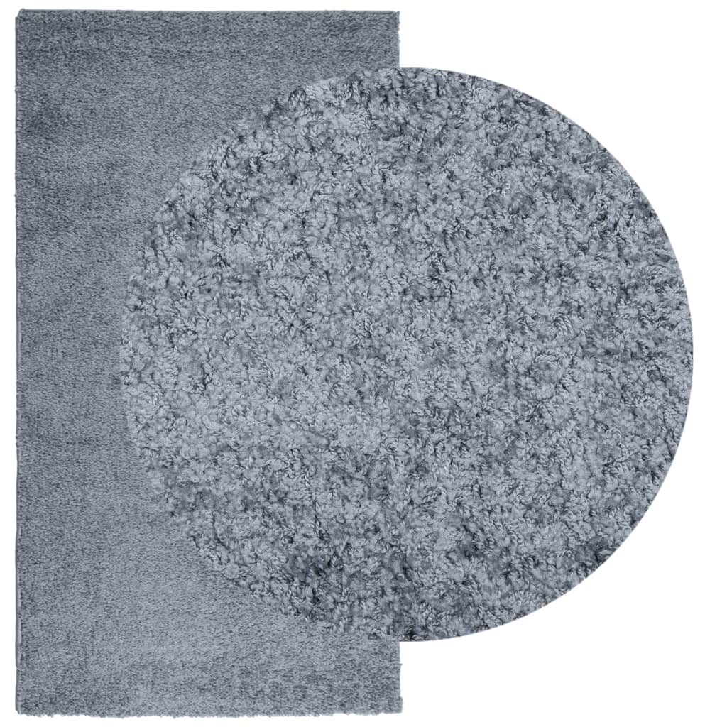 VidaXL tapis pamplona shaggy poils longs moderne 60x110 cm bleu