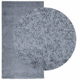 Vidaxl tapis Pampelune Shaggy hautement moderne 80x150 cm bleu