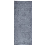 VidaXL tapis pamplona shaggy poils longs moderne 80x200 cm bleu