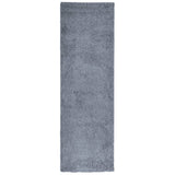 VidaXL tapis pamplona shaggy poils longs moderne 80x250 cm bleu