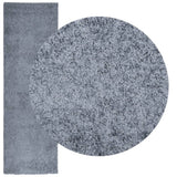 VidaXL tapis pamplona shaggy poils longs moderne 80x250 cm bleu