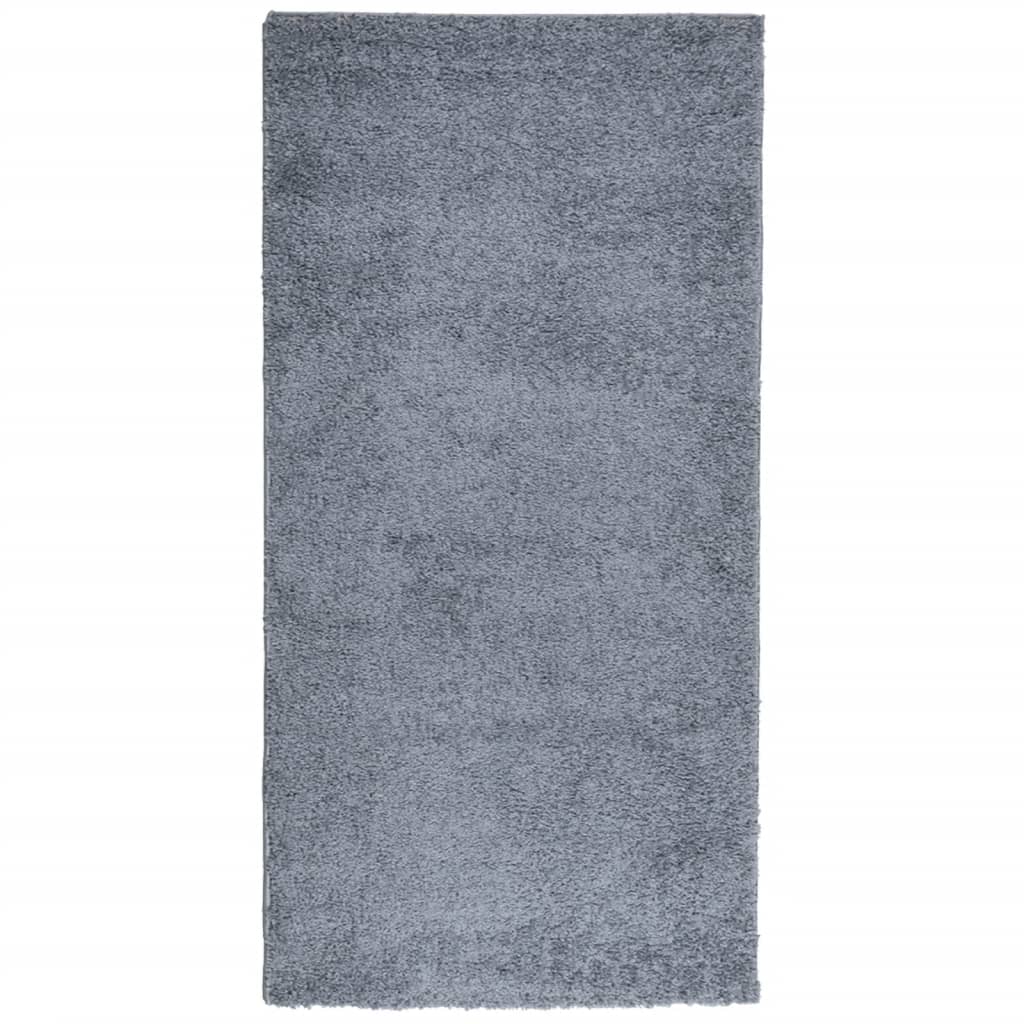 VidaXL tapis pamplona shaggy poils longs moderne 100x200 cm bleu