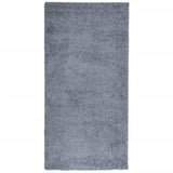 VidaXL tapis pamplona shaggy poils longs moderne 100x200 cm bleu