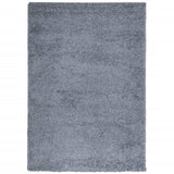 VidaXL tapis pamplona shaggy poils longs moderne 120x170 cm bleu