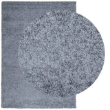 VidaXL tapis pamplona shaggy poils longs moderne 120x170 cm bleu
