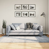 VidaXL tapis pamplona shaggy poils longs moderne 140x200 cm bleu