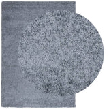 VidaXL tapis pamplona shaggy poils longs moderne 160x230 cm bleu