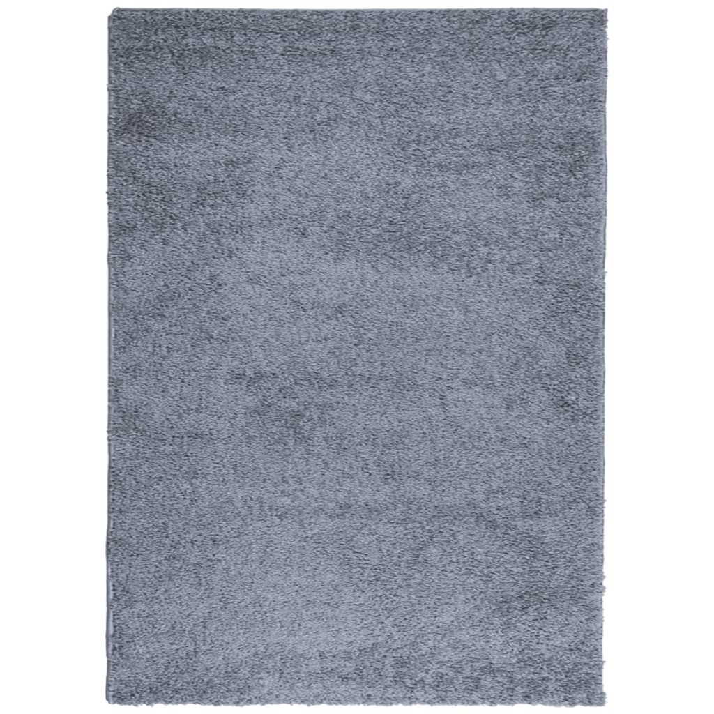 VidaXL tapis pamplona shaggy poils longs moderne 200x280 cm bleu