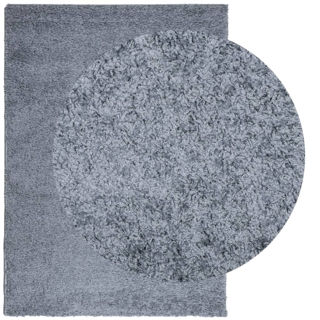 VidaXL tapis pamplona shaggy poils longs moderne 200x280 cm bleu
