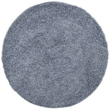 VidaXL tapis pamplona shaggy poils longs moderne ø 80 cm bleu