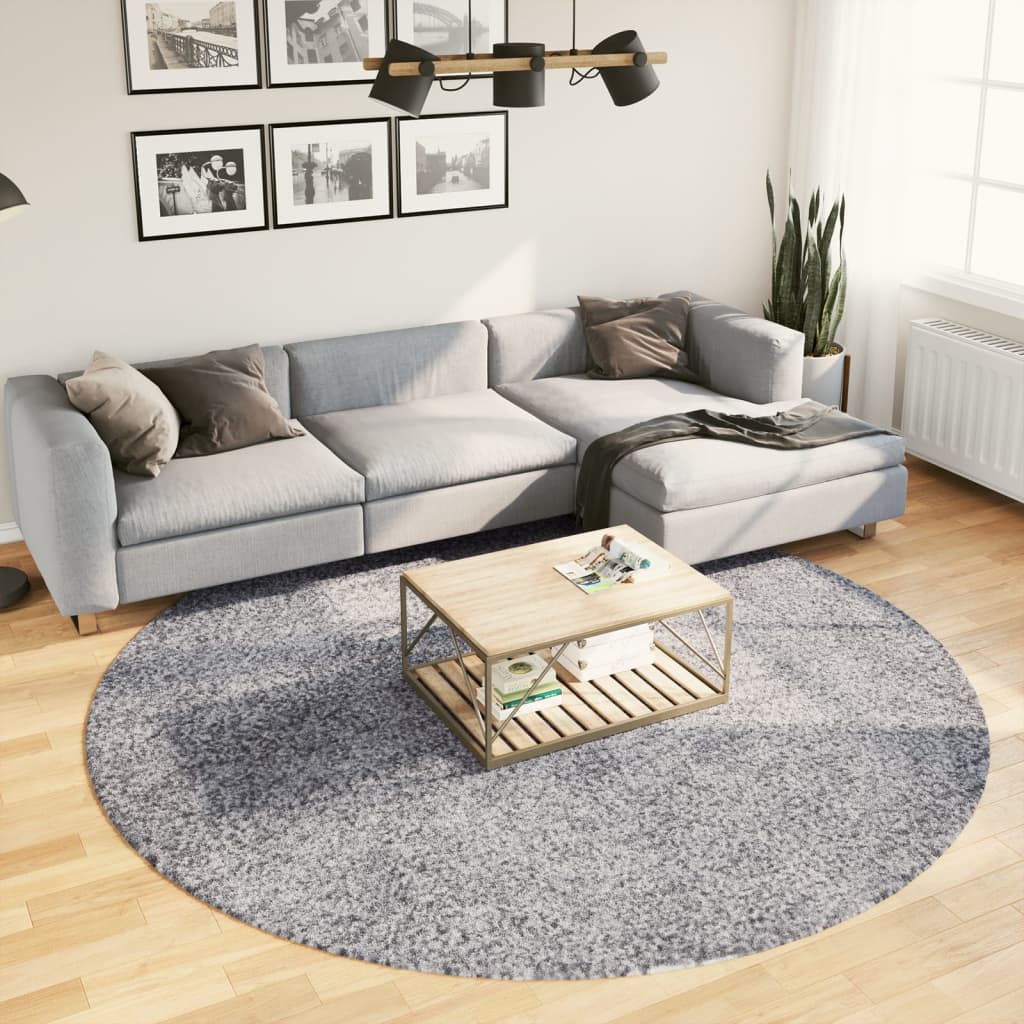 Vidaxl Rug Pamplona Shaggy meget moderne Ø 240 cm blå