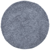VidaXL tapis pamplona shaggy poils longs moderne ø 280 cm bleu