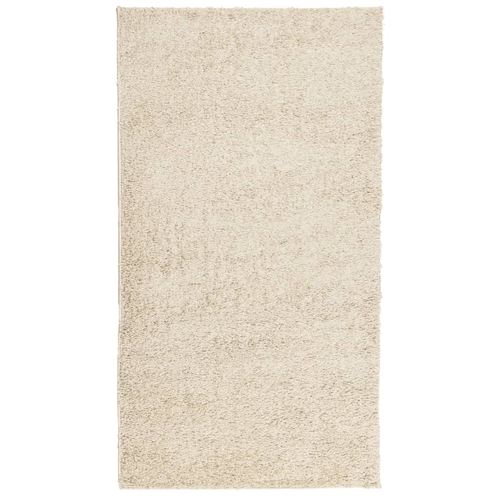 Vidaxl vloerkleed pamplona shaggy hoogpolig modern 60x110 cm goudkleur