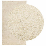 Vidaxx tapis pamplona shaggy poils longs moderne 60x110 cm couleur or
