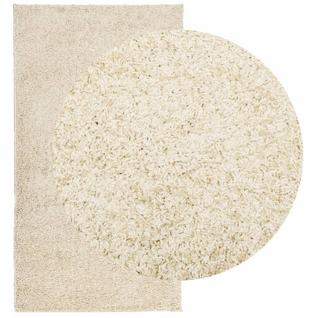 Vidaxx tapis pamplona shaggy poils longs moderne 60x110 cm couleur or