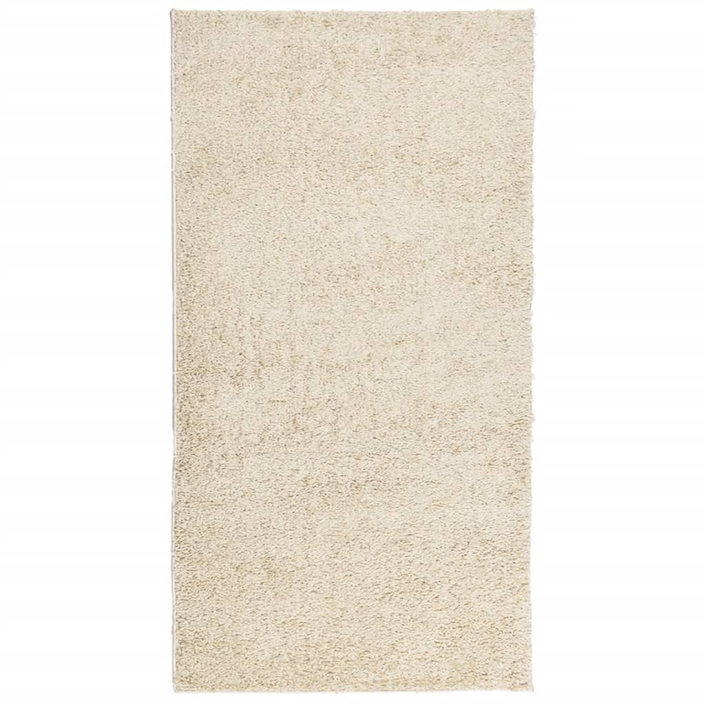 Vidaxx tapis pamplona shaggy poils longs moderne 80x150 cm couleur or