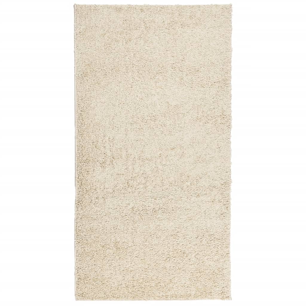 Tapis vidaxl Haut-pile haut de gamme moderne 80x150 cm de couleur or